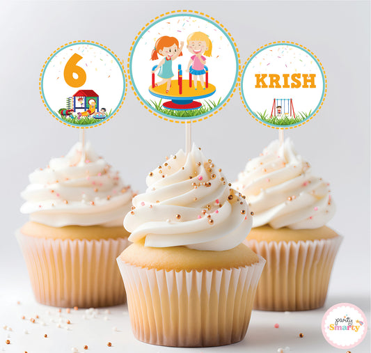 Playground Cupcake Toppers (Set Of 12)
