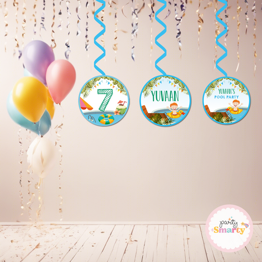 Pool Party Boy Danglers - Set of 6