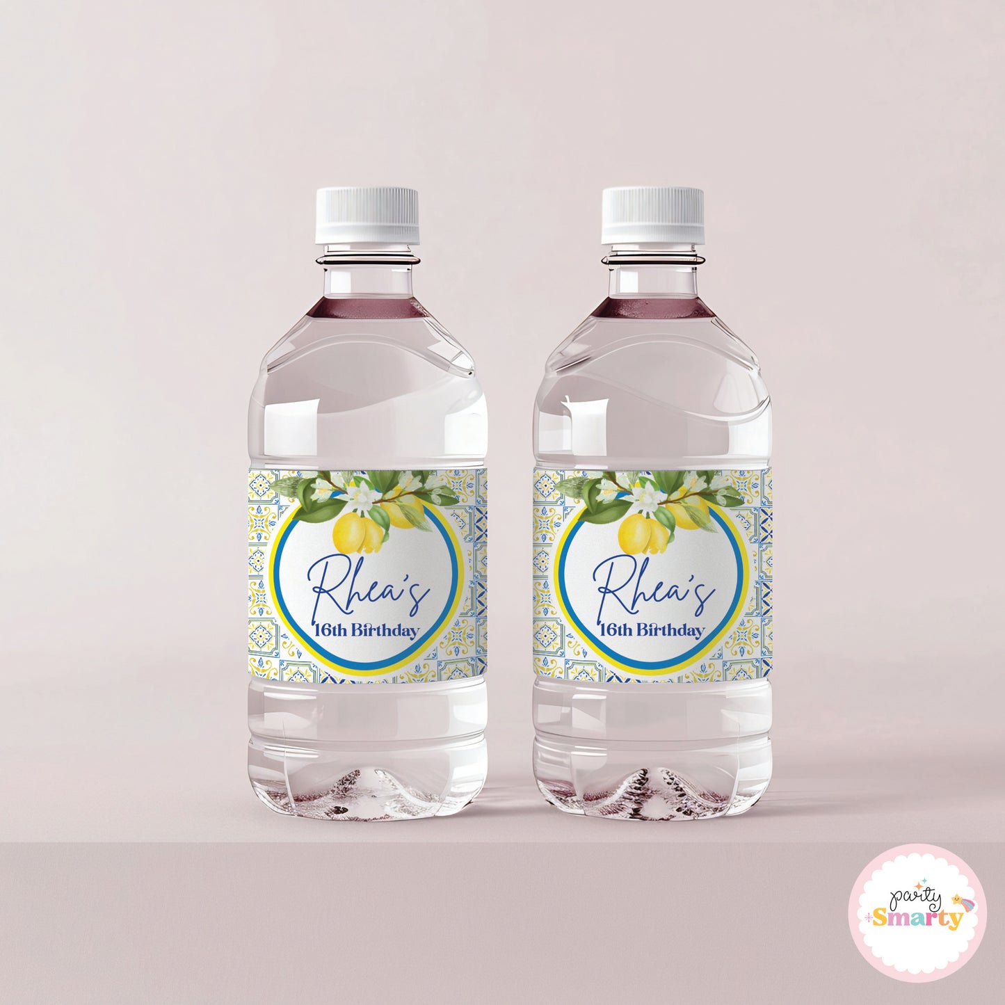 Positano Lemon Bottle Labels - Set of 10