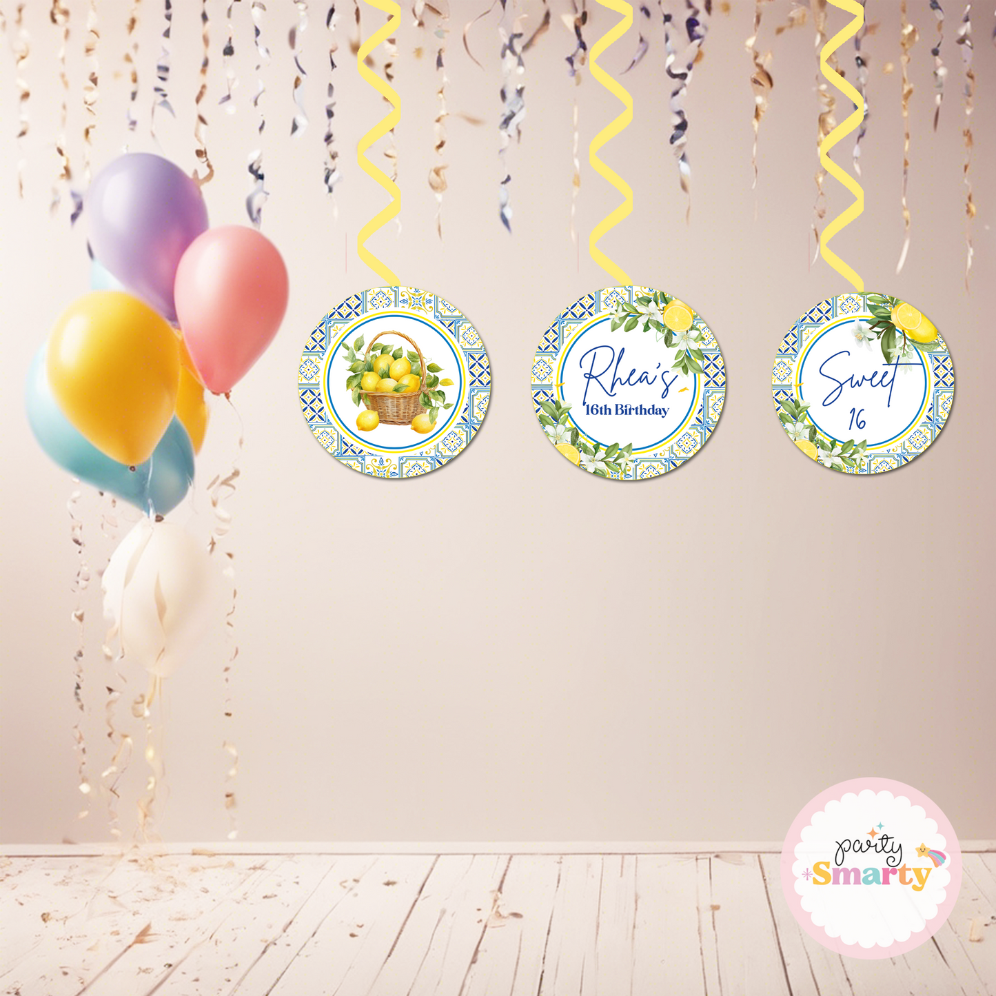 Positano Lemon Danglers - Set of 6