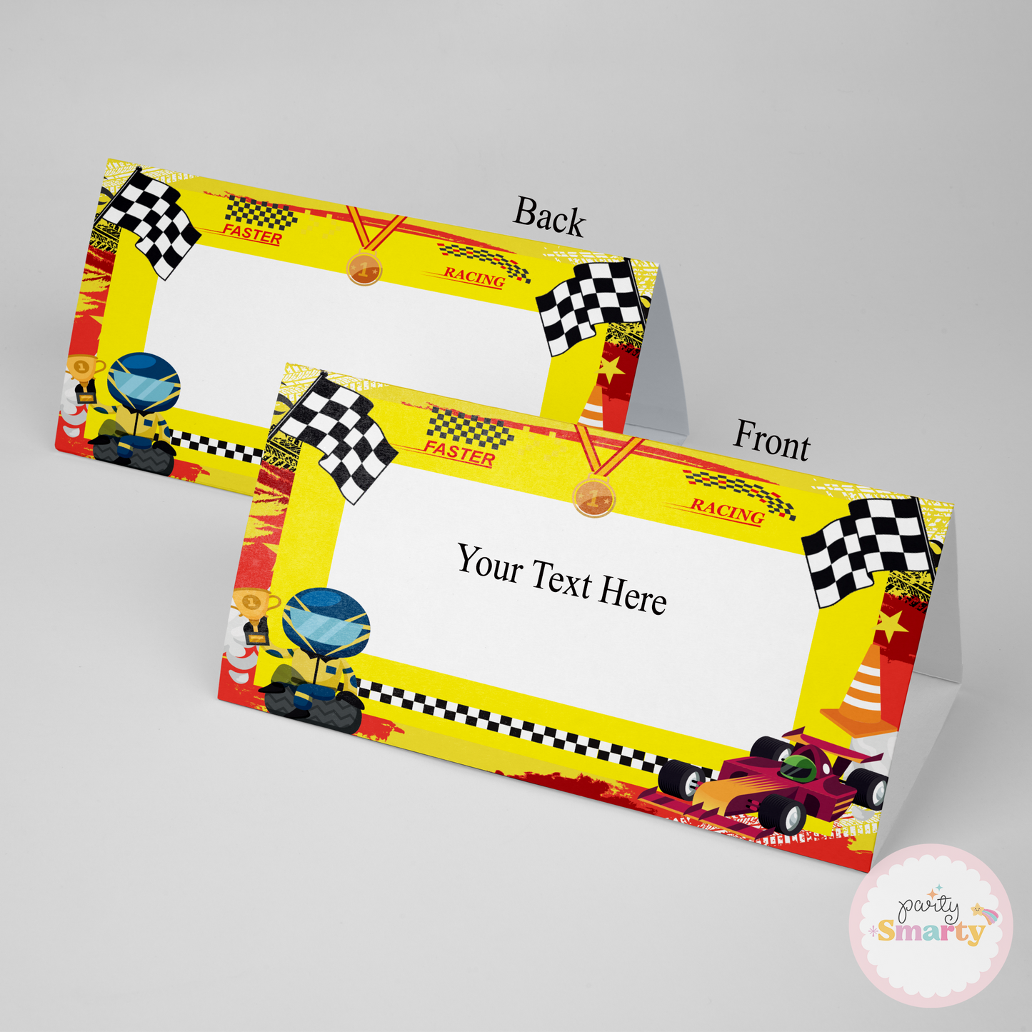 Race Car Food Tags - Set of 12