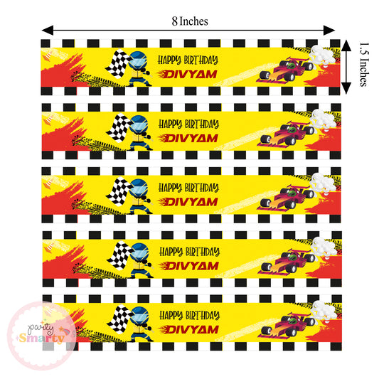 Race Car Wrist Bands - Set of 10