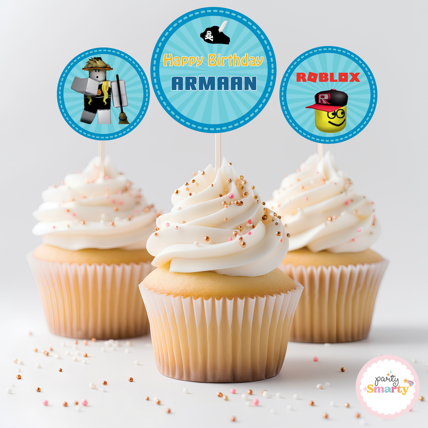 Roblox Cupcake Toppers (Set Of 12)