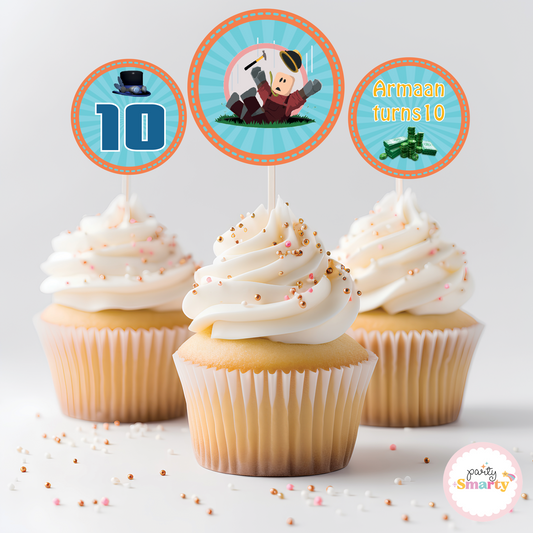 Roblox Cupcake Toppers (Set Of 12)