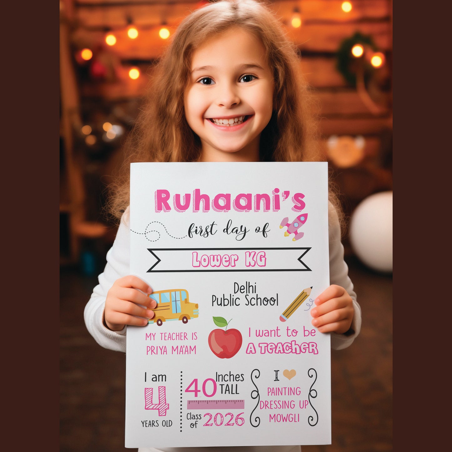 Bright Back to School Sign