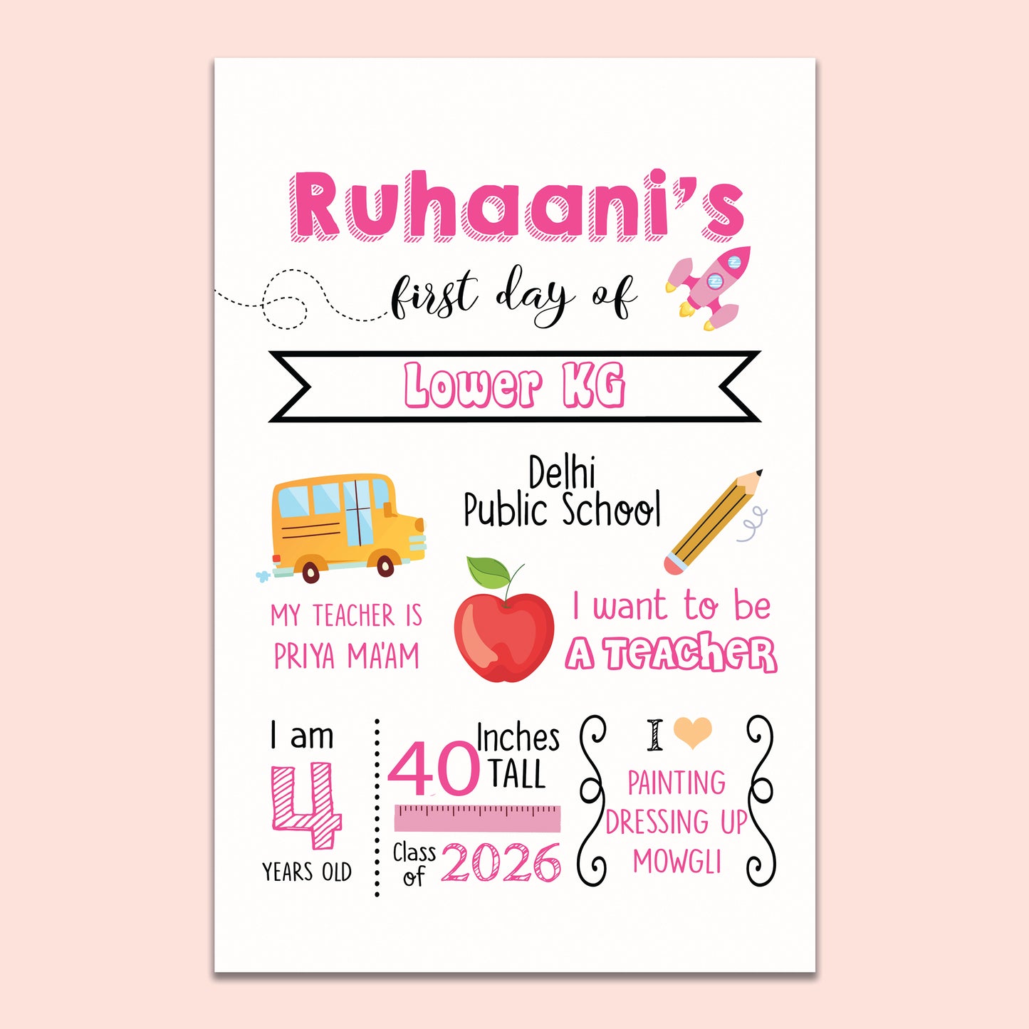 Bright Back to School Sign