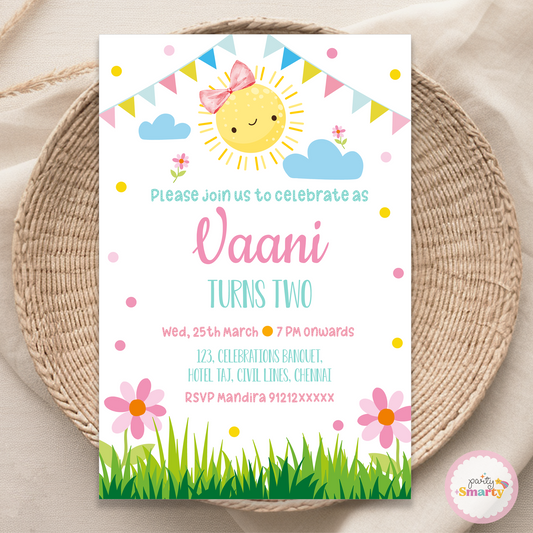 Sunshine Girl Invite