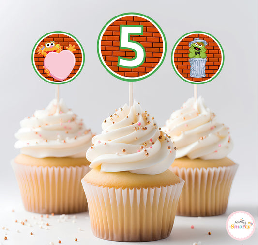 Sesame Street Cupcake Toppers (Set Of 12)