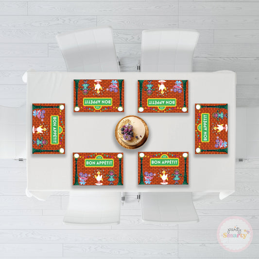 Sesame Street Table Mats - Set of 6