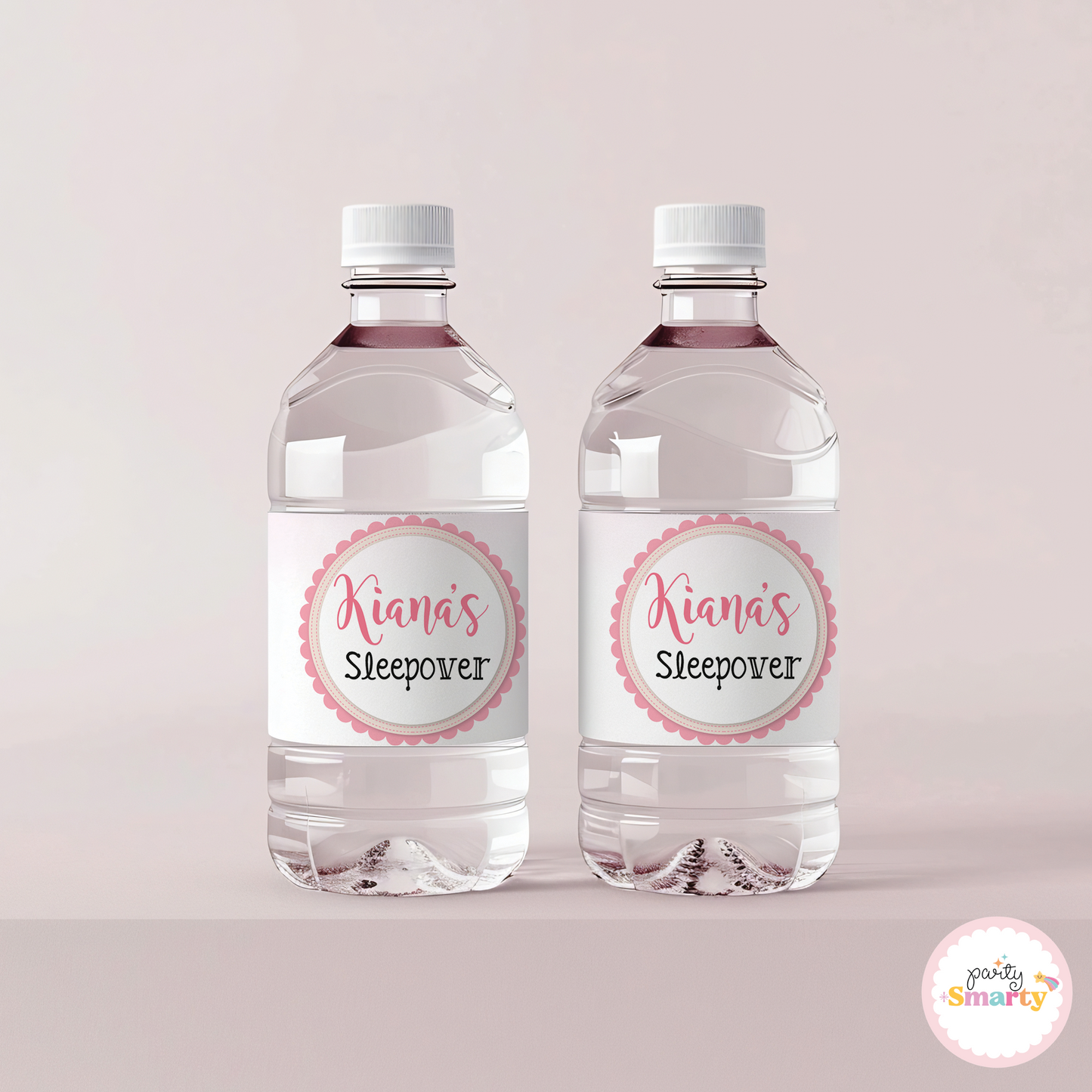 Sleepover Party Bottle Labels - Set of 10
