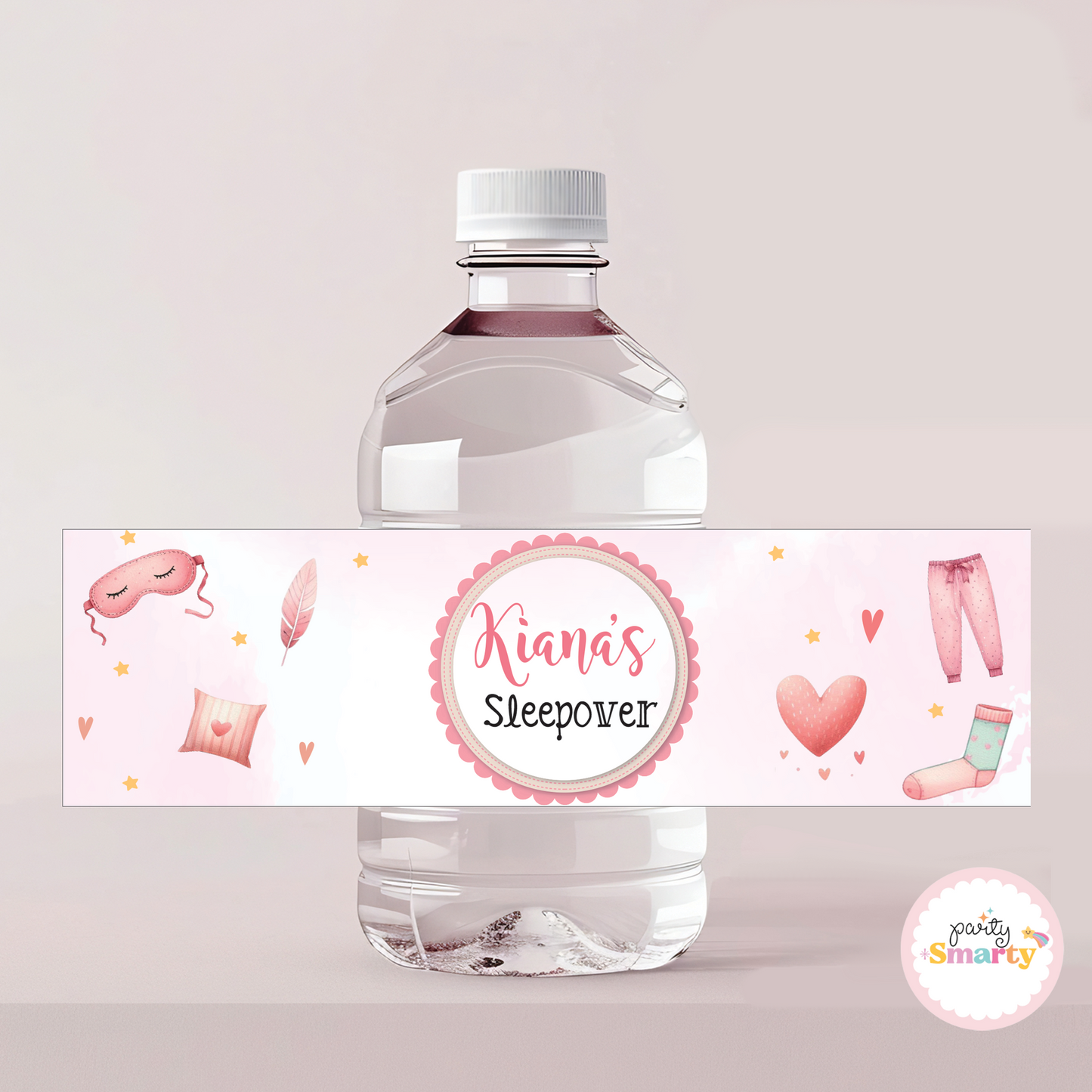 Sleepover Party Bottle Labels - Set of 10