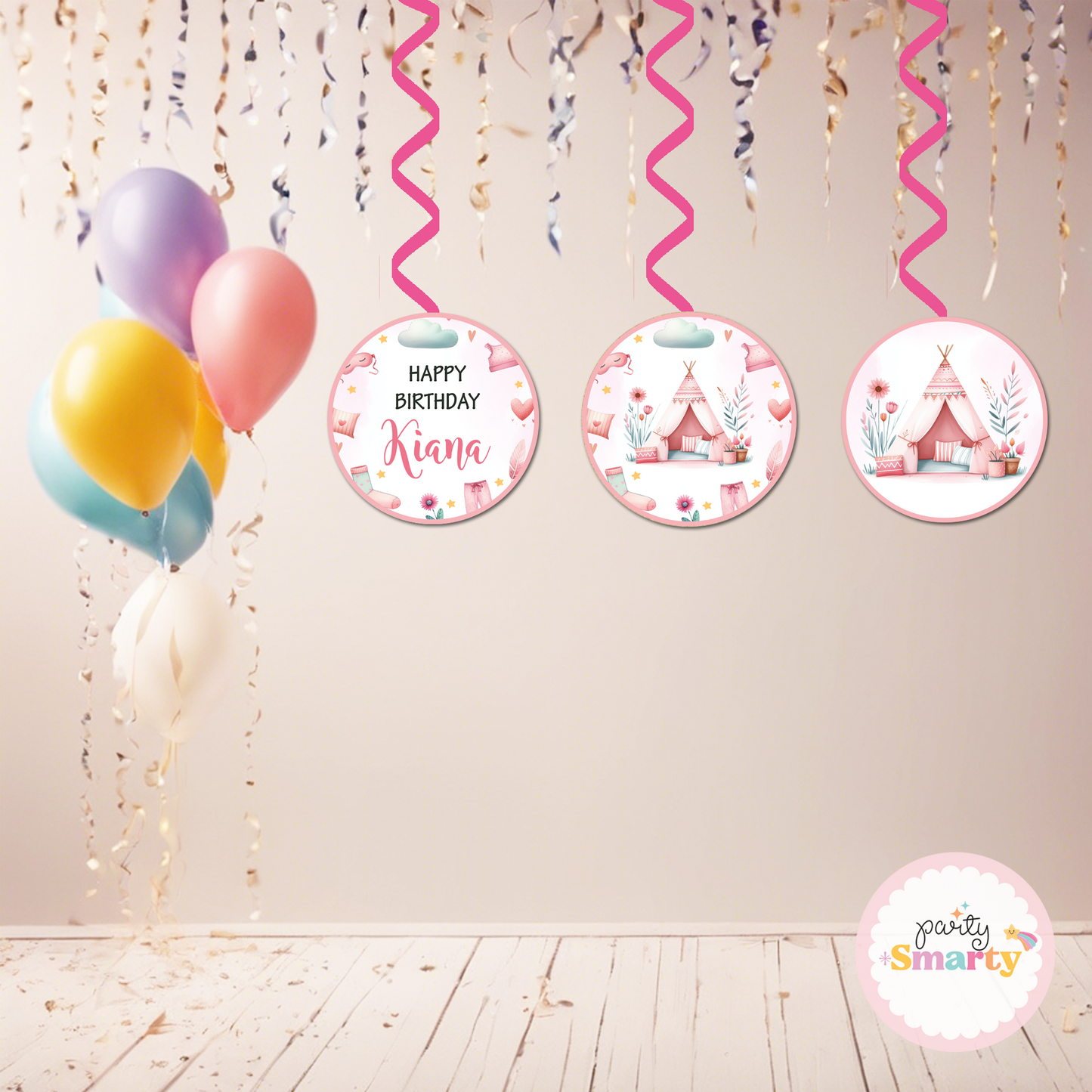 Sleepover Party Danglers - Set of 6