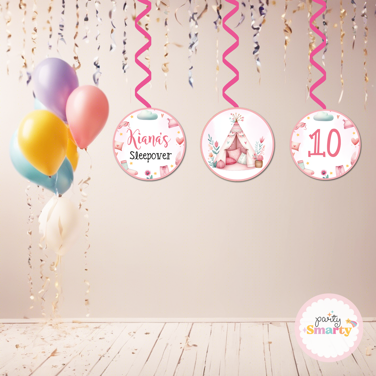 Sleepover Party Danglers - Set of 6