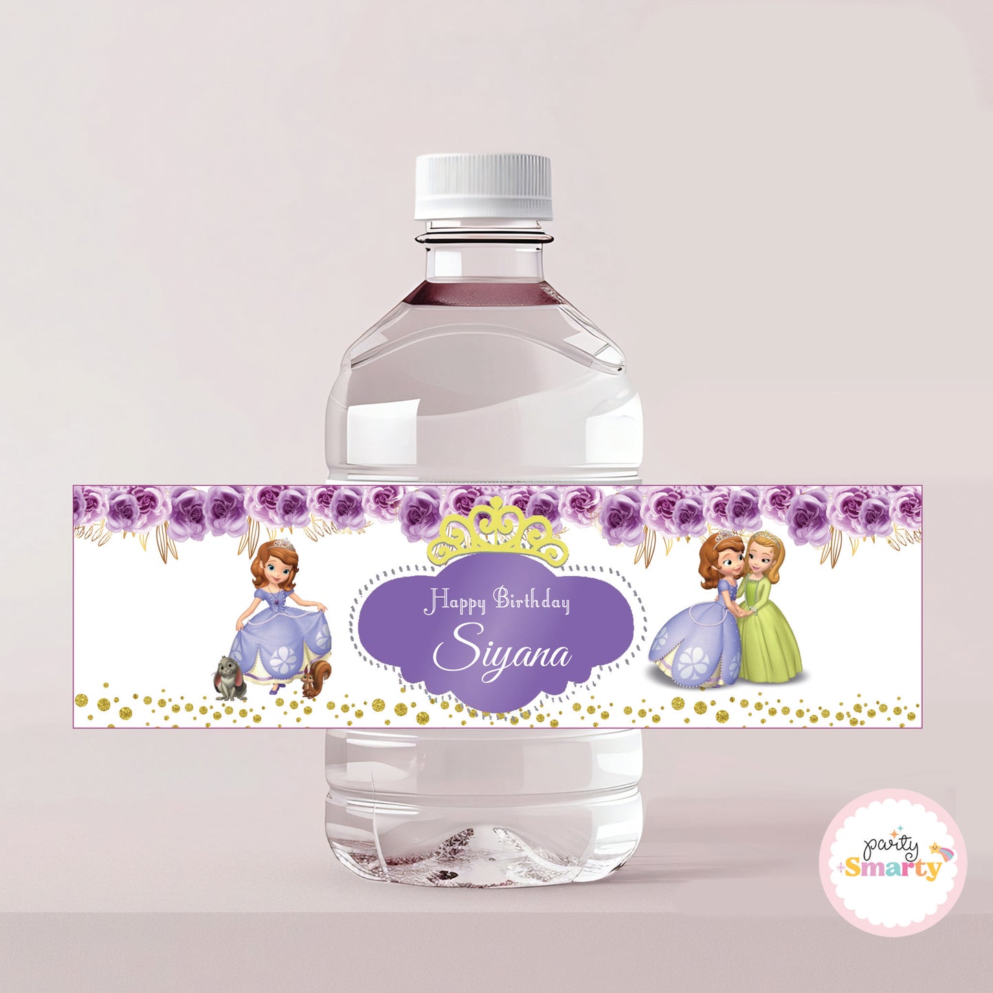 Sofia The First Bottle Labels - Set of 10