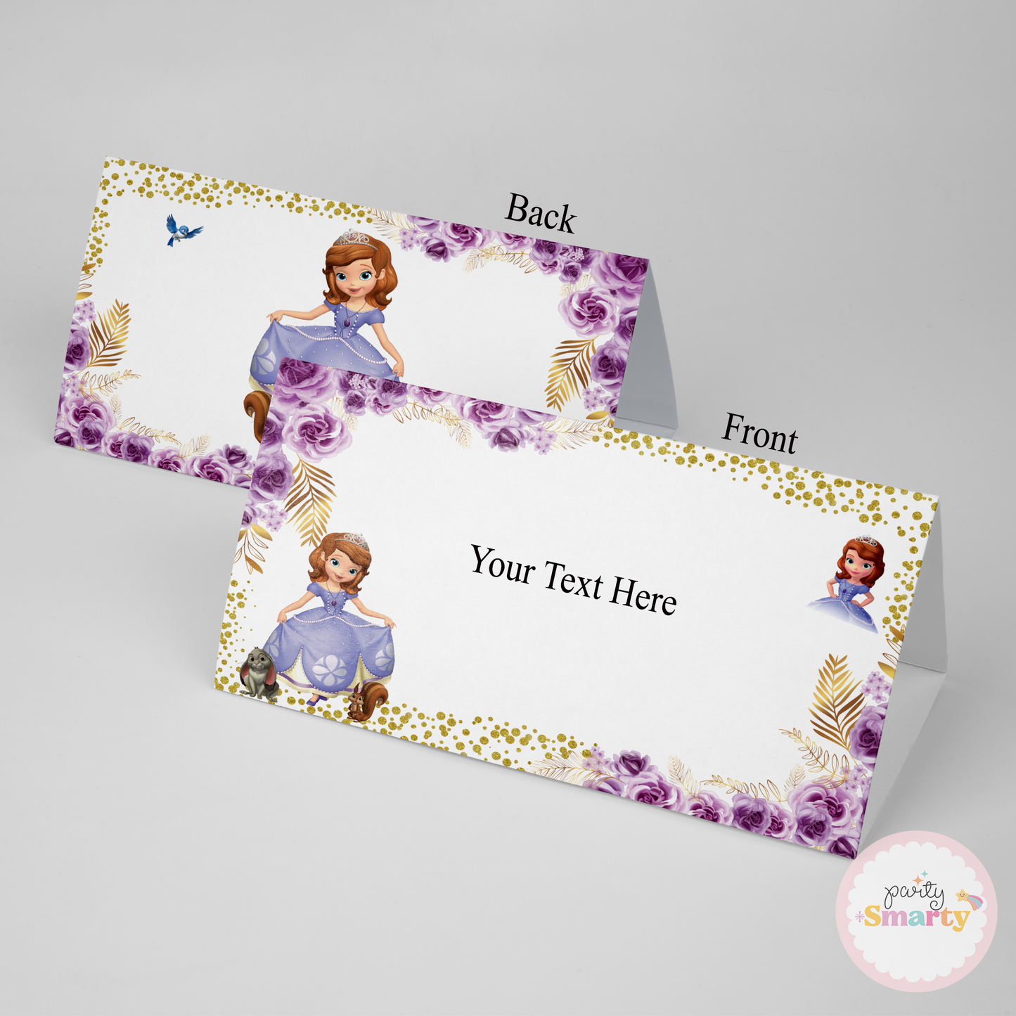 Sofia The First Food Tags - Set of 12