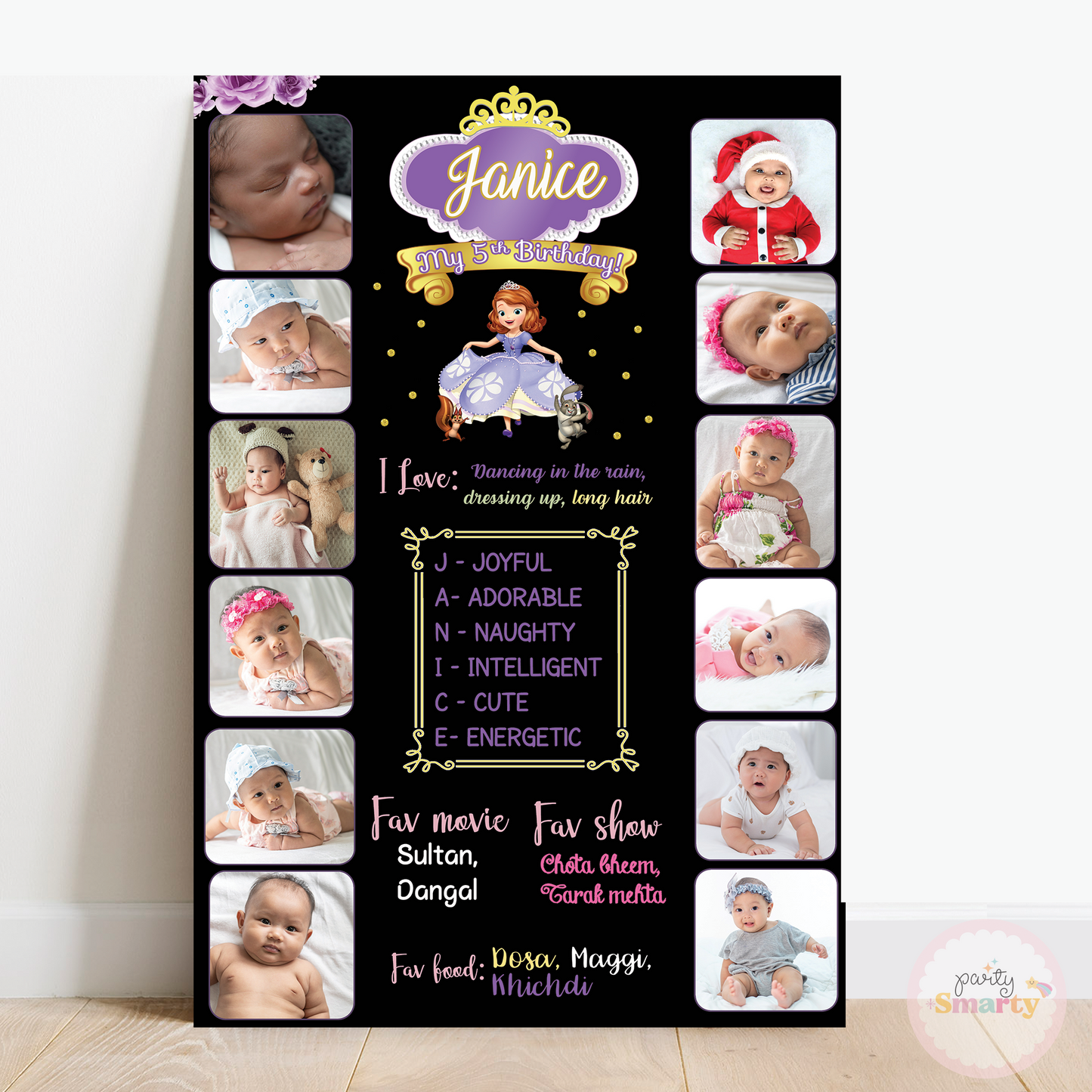 Sofia The First Photo Chalkboard