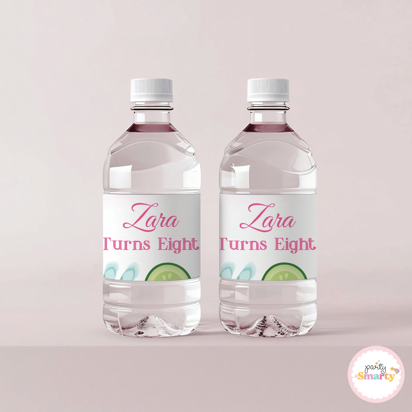 Spa Party Bottle Labels - Set of 10