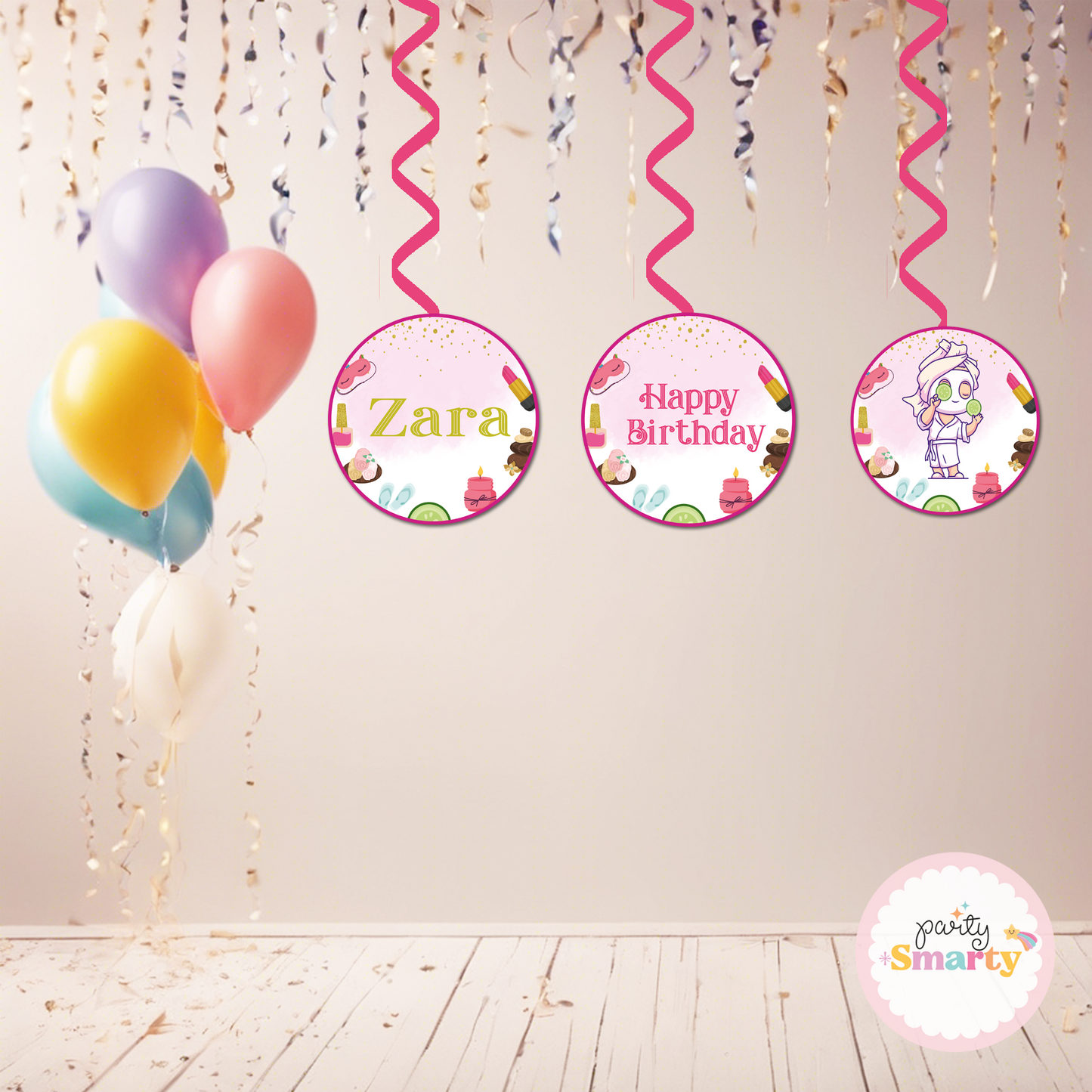 Spa Party Danglers - Set of 6