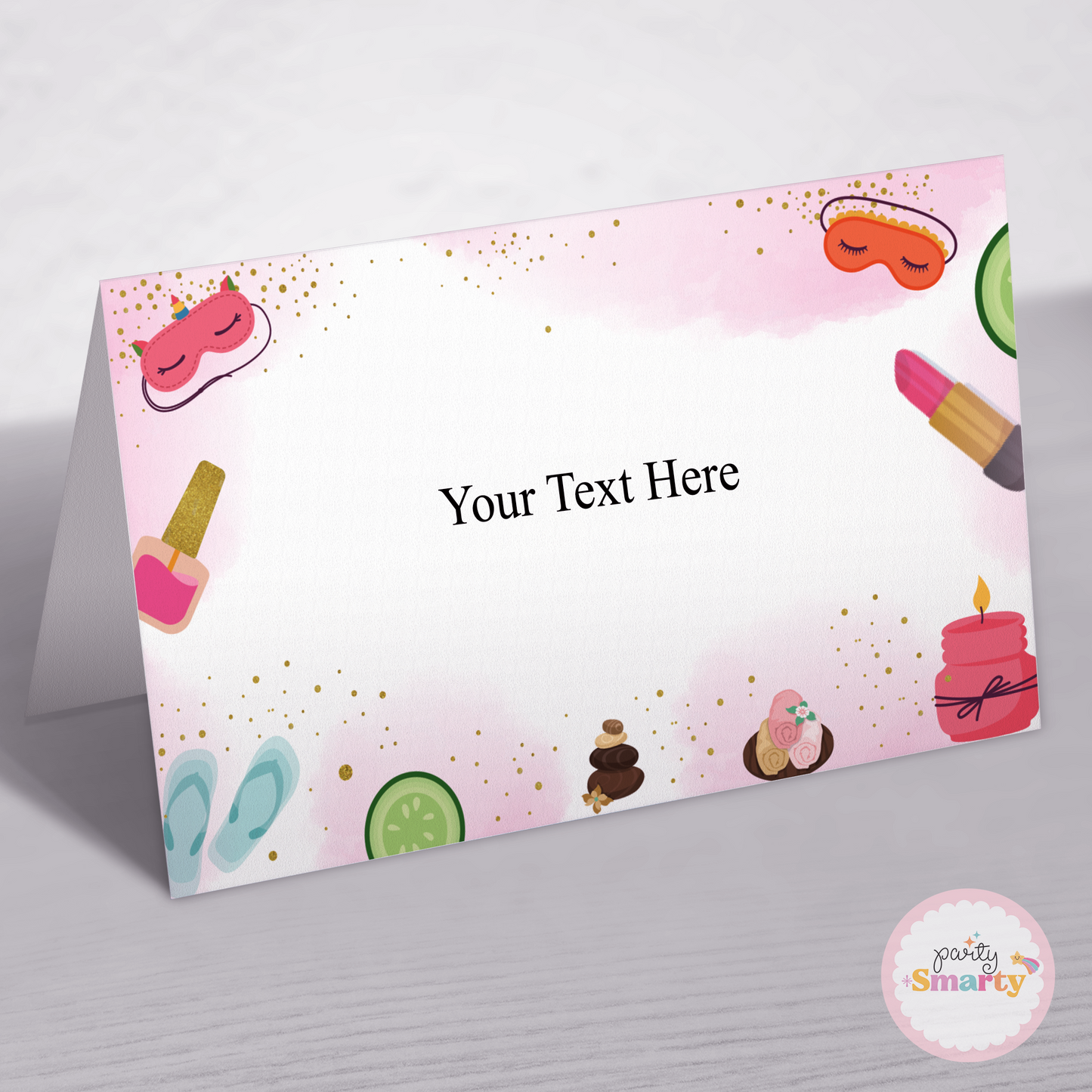 Spa Party Food Tags - Set of 12