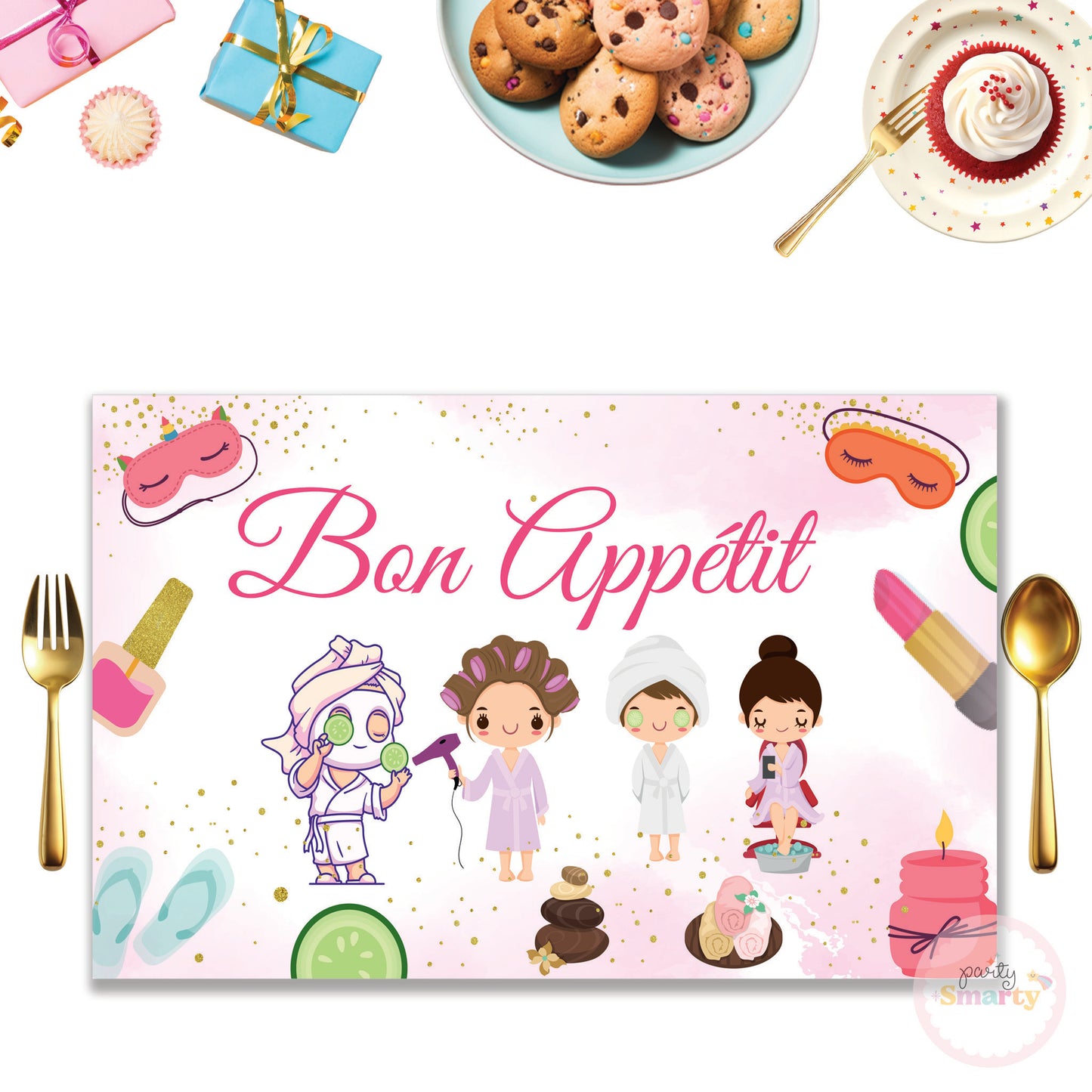 Spa Party Table Mats - Set of 6