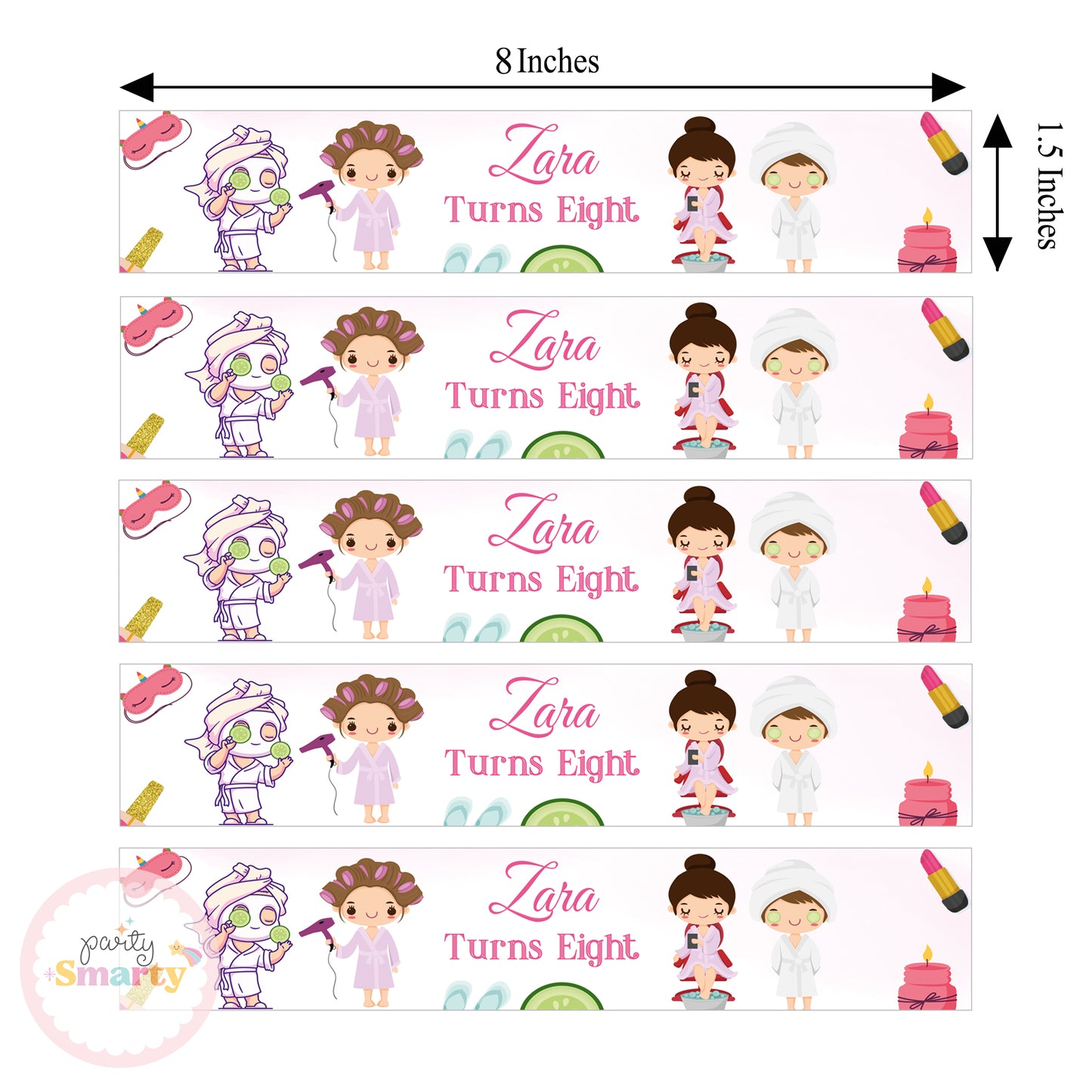 Spa Party Wrist Bands - Set of 10