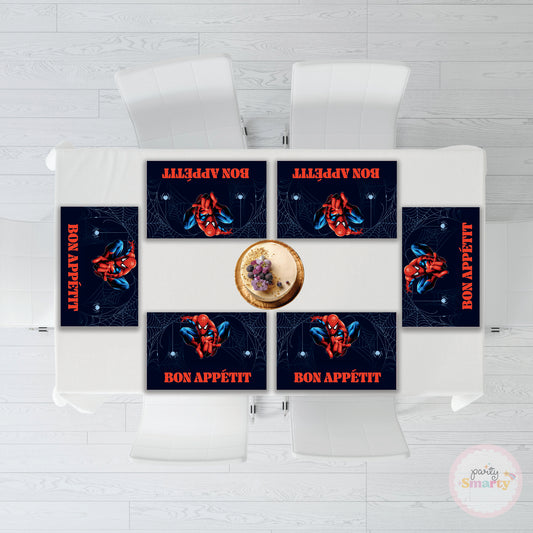 Spiderman Table Mats - Set of 6