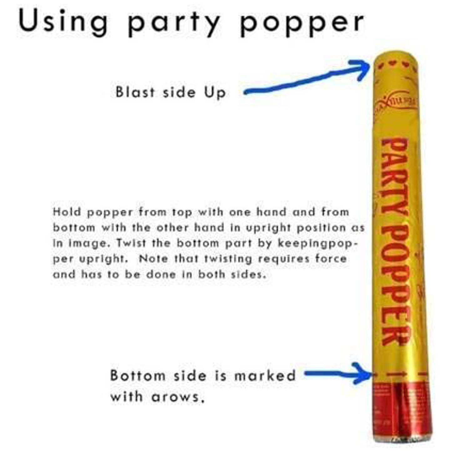 Standard Party Popper - (Pack of 1)