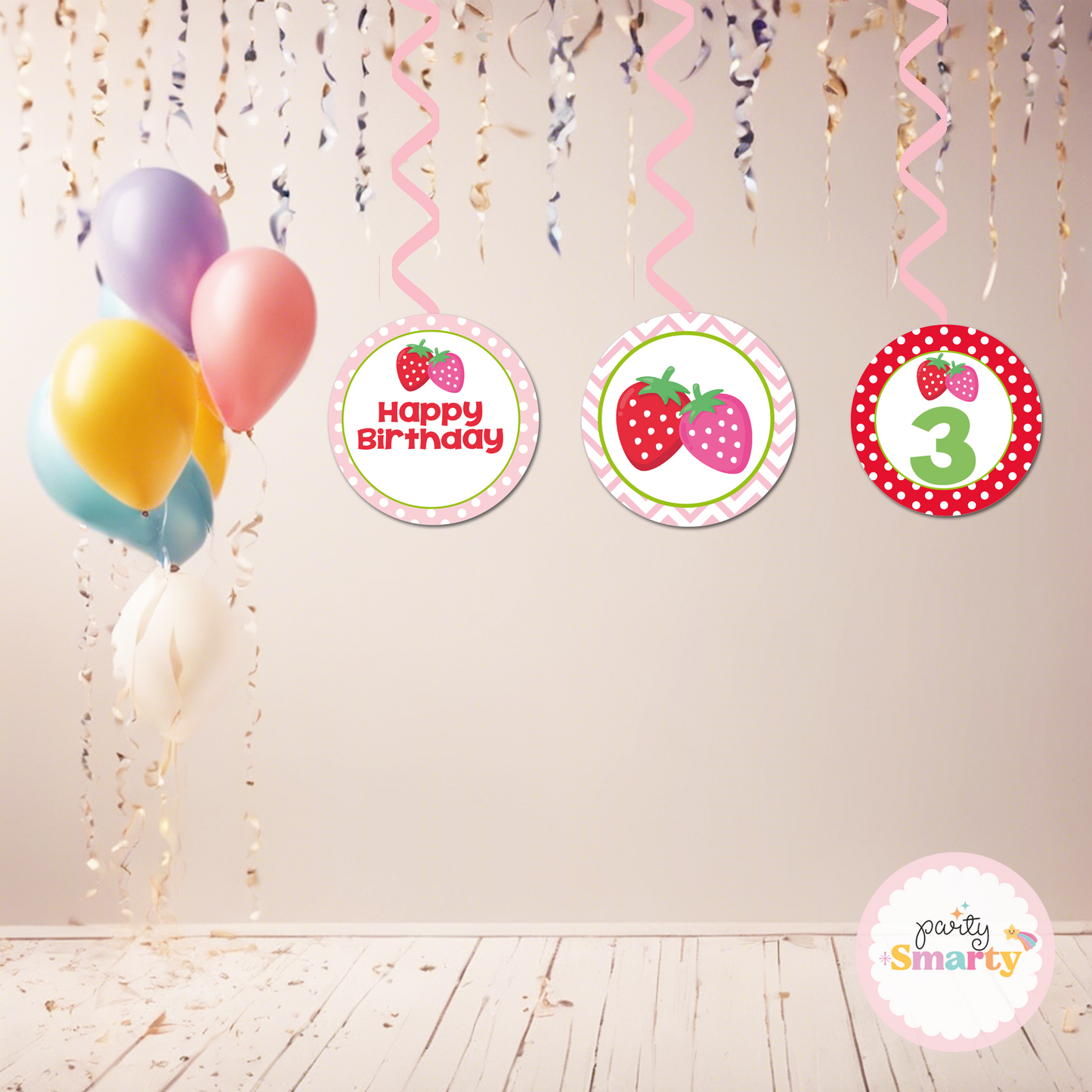 Strawberry Danglers - Set of 6