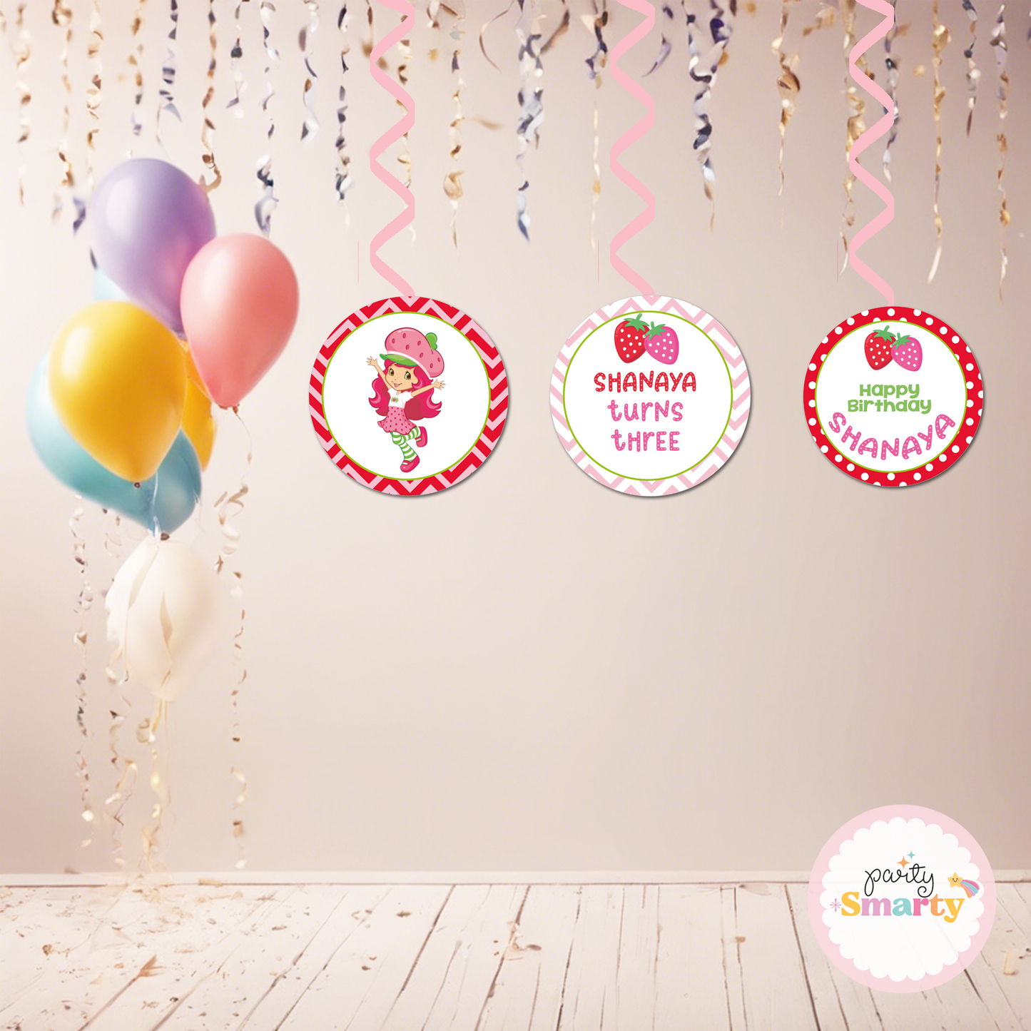 Strawberry Danglers - Set of 6