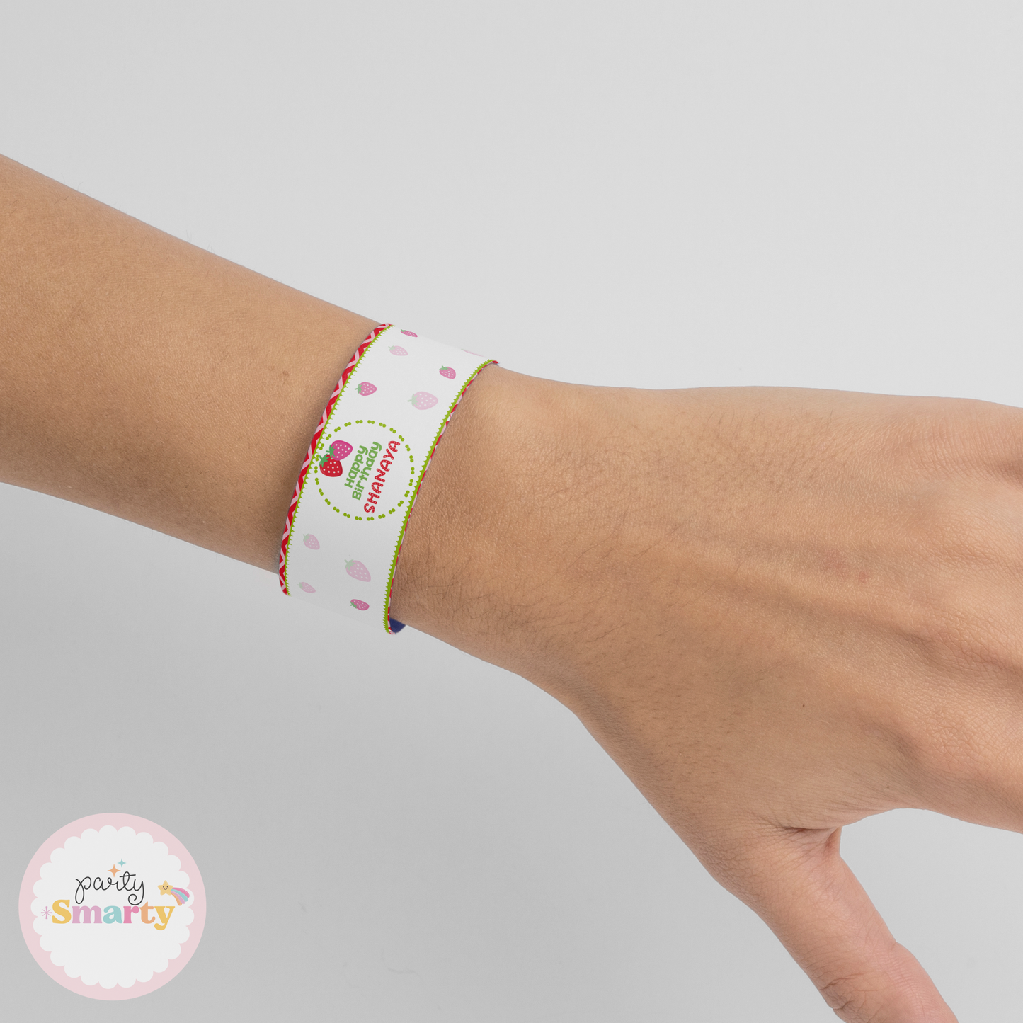 Strawberry Wrist Bands - Set of 10