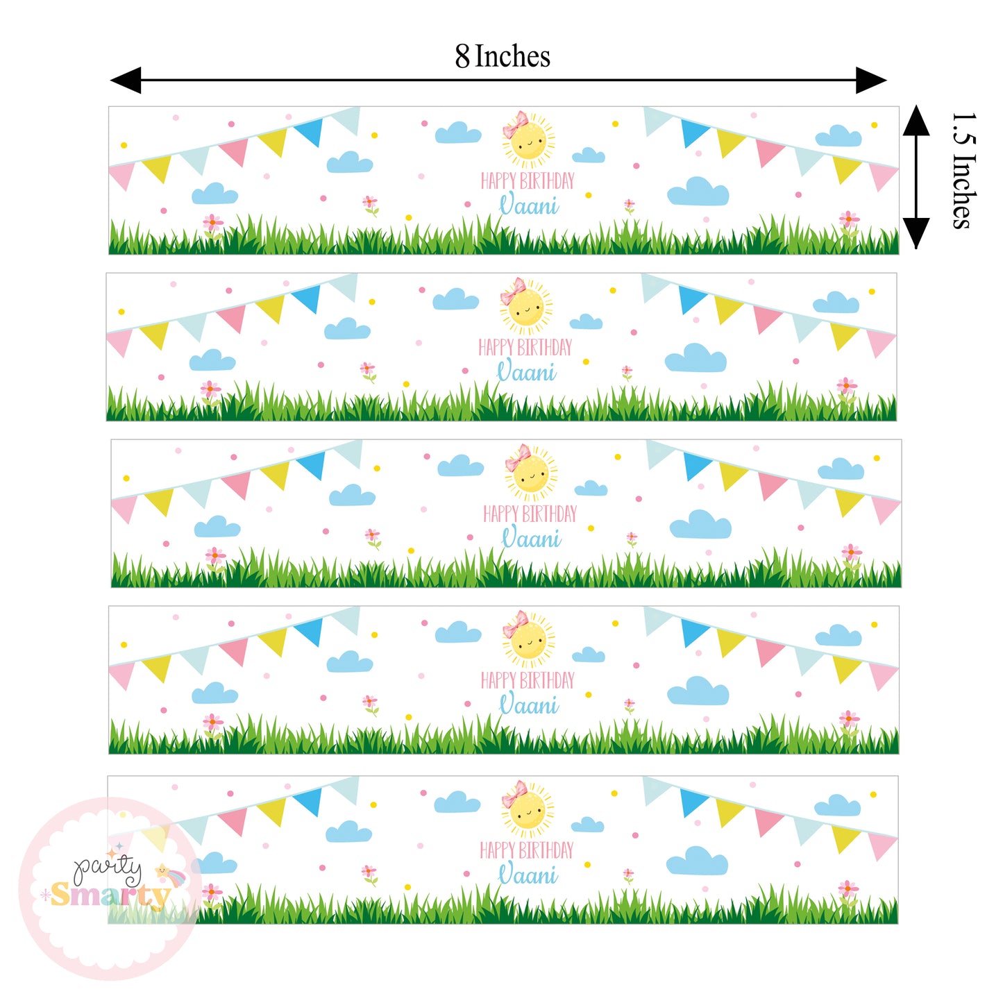 Sunshine Girl Wrist Bands - Set of 10