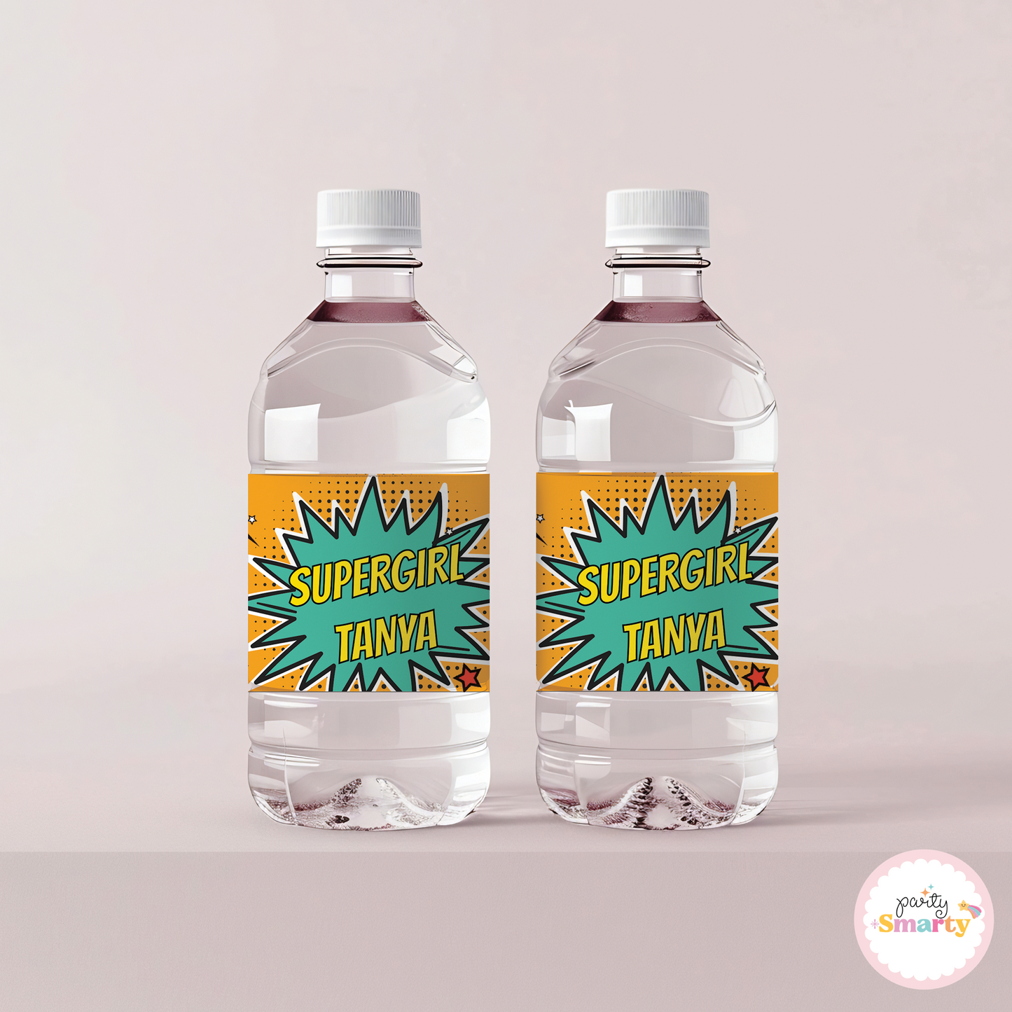 Super Girl Bottle Labels - Set of 10