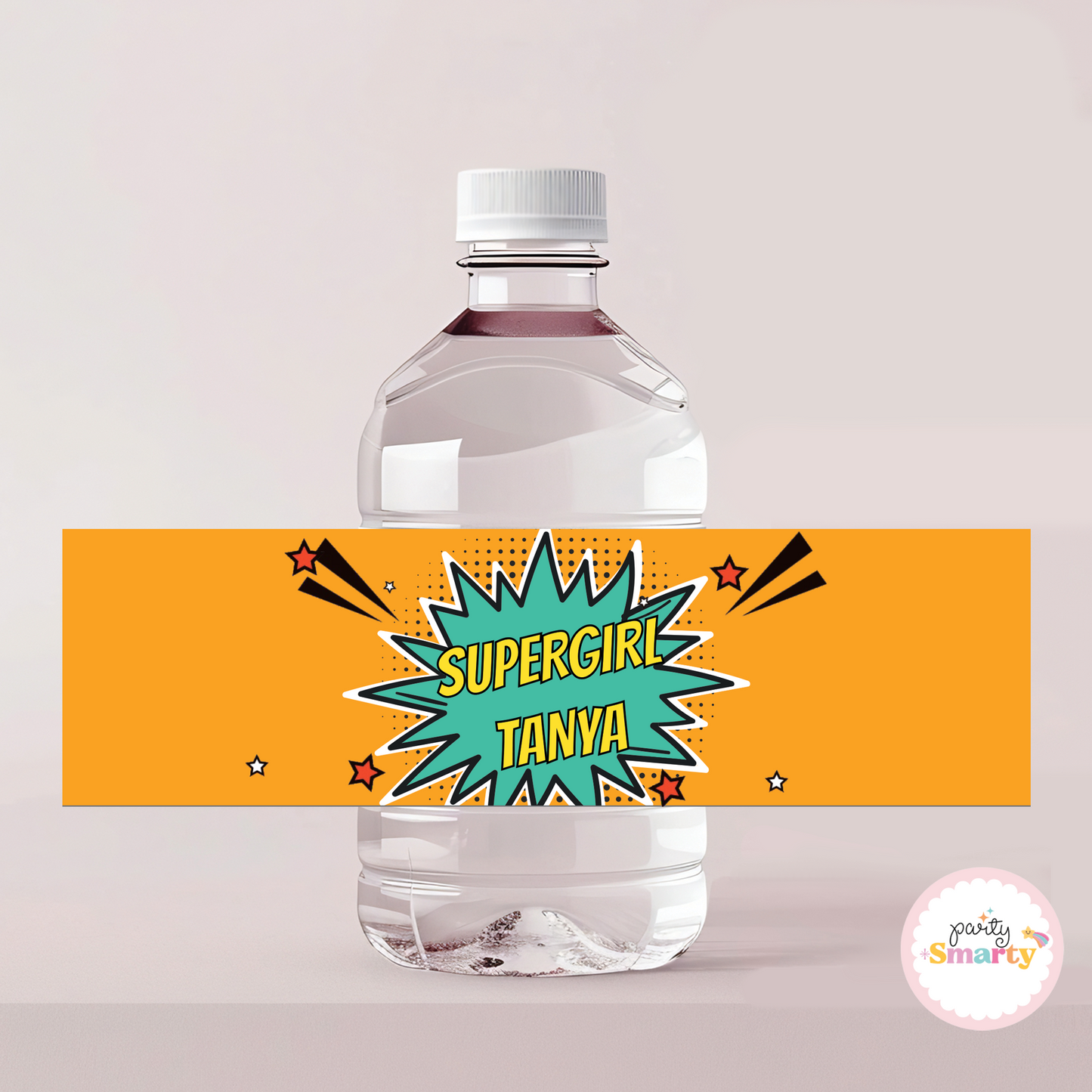 Super Girl Bottle Labels - Set of 10