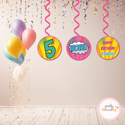 Super Girl Danglers - Set of 6