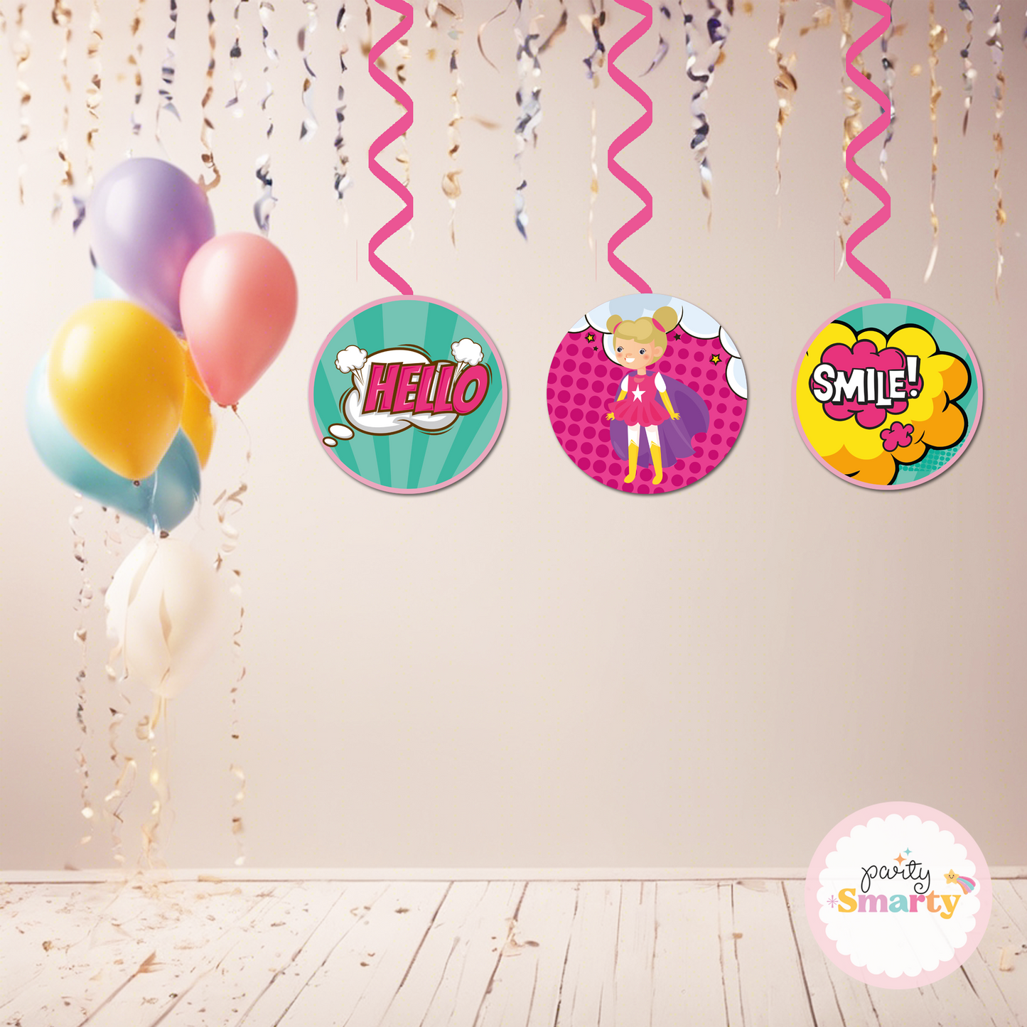 Super Girl Danglers - Set of 6