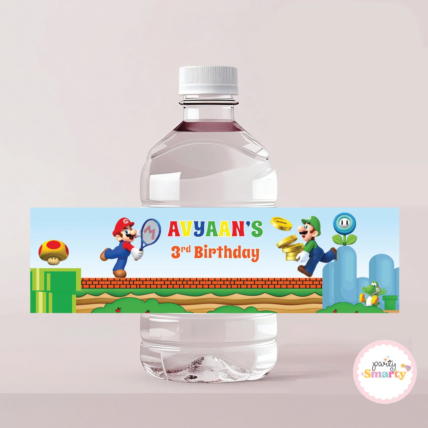 Super Mario Bottle Labels - Set of 10