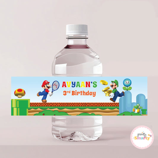 Super Mario Bottle Labels - Set of 10