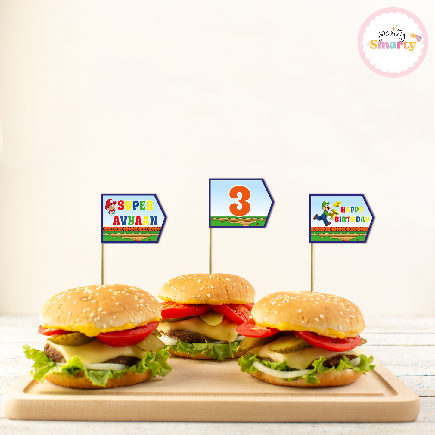 Super Mario Flag Picks - Set of 10