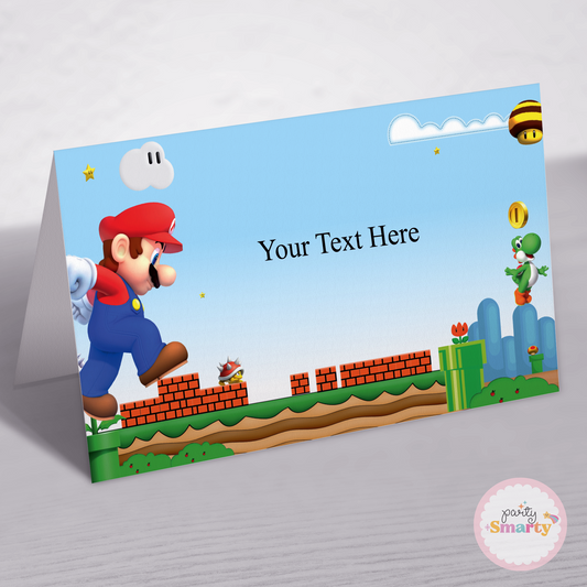 Super Mario Food Tags - Set of 12