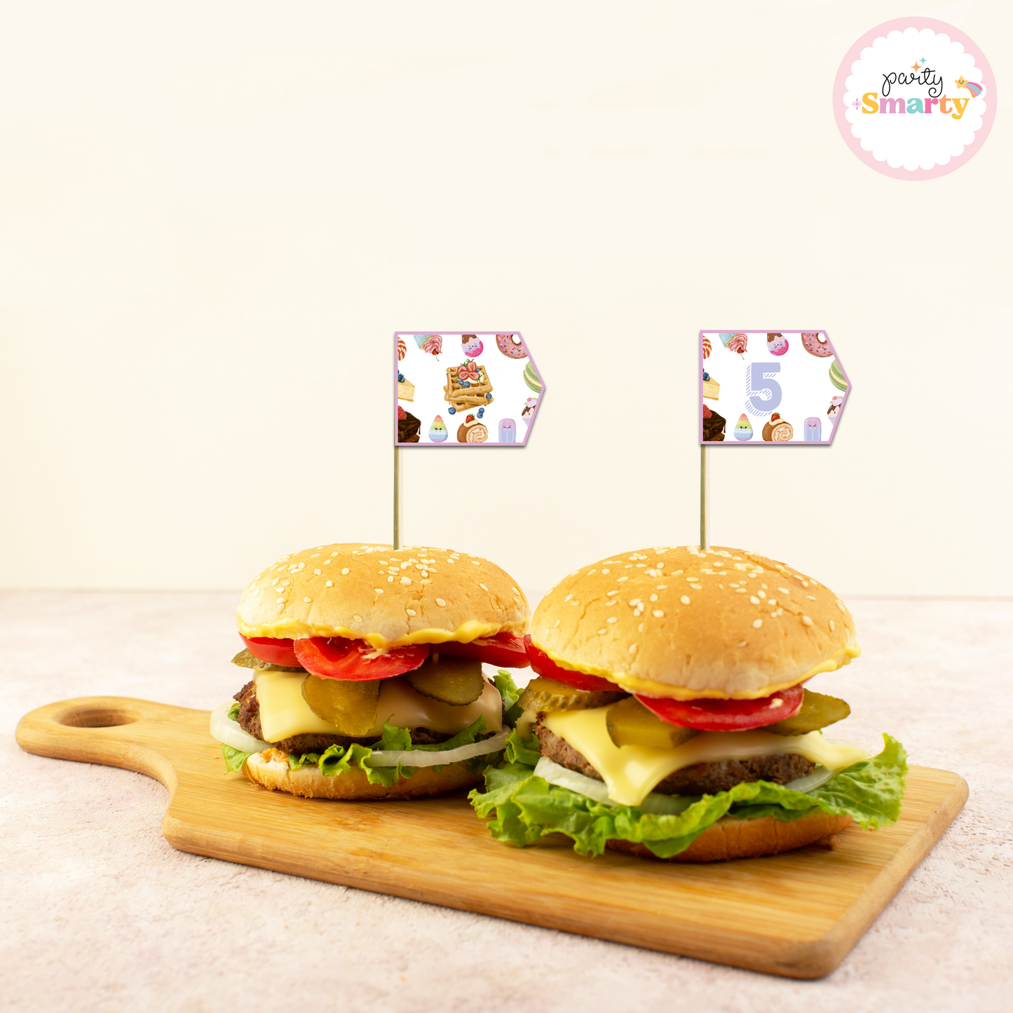 Sweet Treat Flag Picks - Set of 10