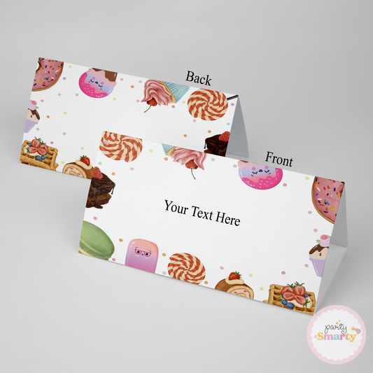 Sweet Treat Food Tags - Set of 12