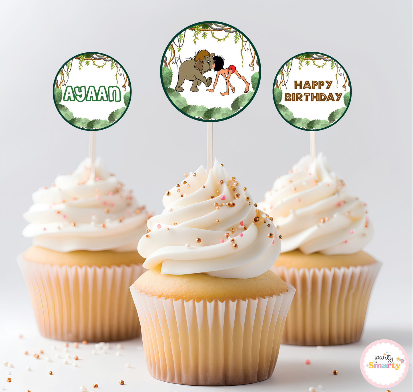 The Jungle Book Cupcake Toppers (Set Of 12)