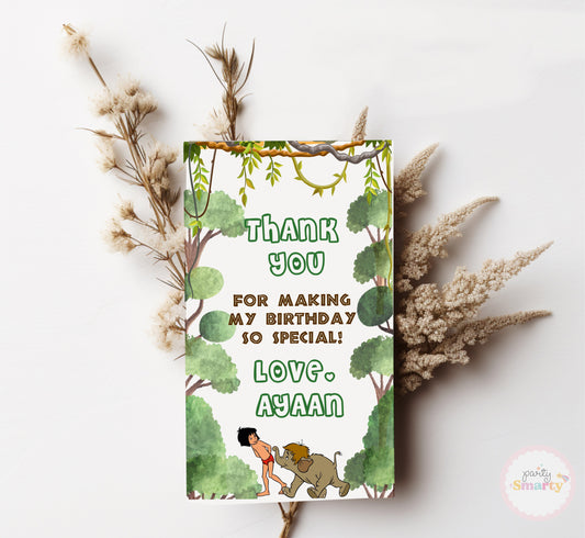 The Jungle Book Thank You Tags - Set of 22