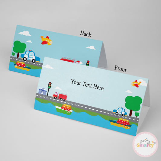 Transport Food Tags - Set of 12