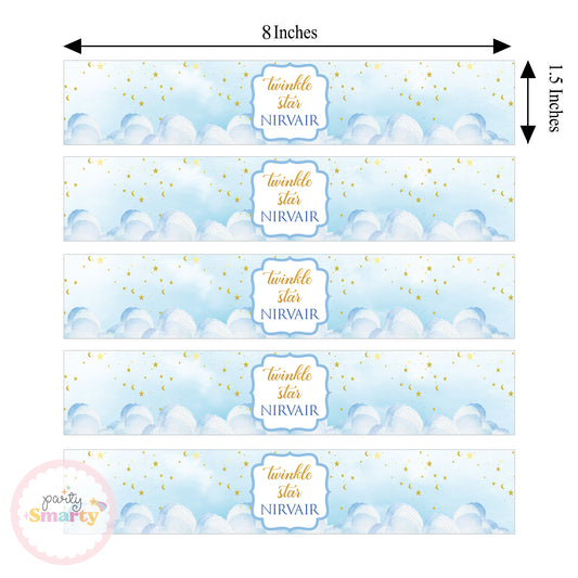 Twinkle Star Blue Wrist Bands - Set of 10