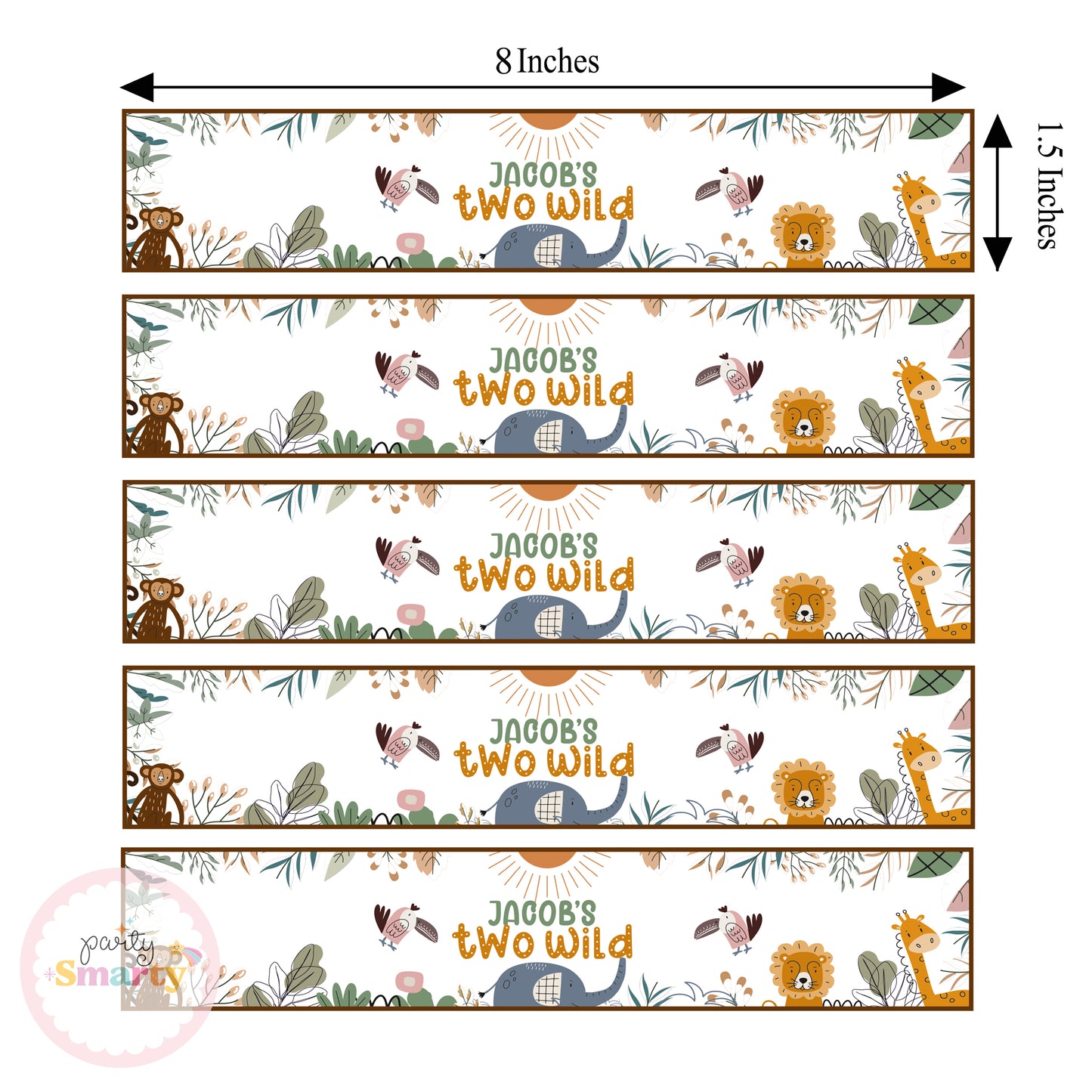 Two Wild Wrist Bands - Set of 10