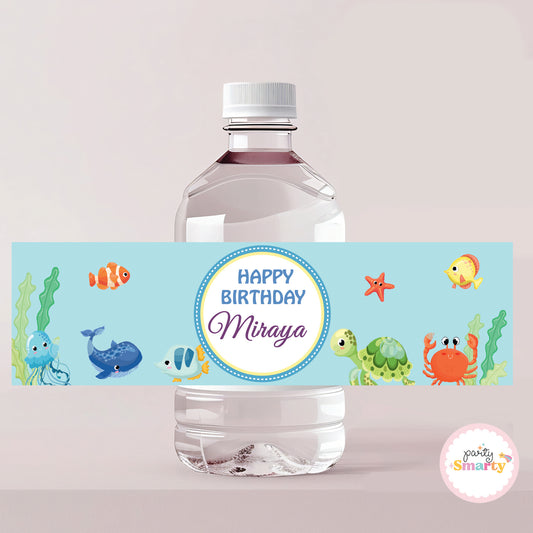 Under the sea Bottle Labels - Set of 10
