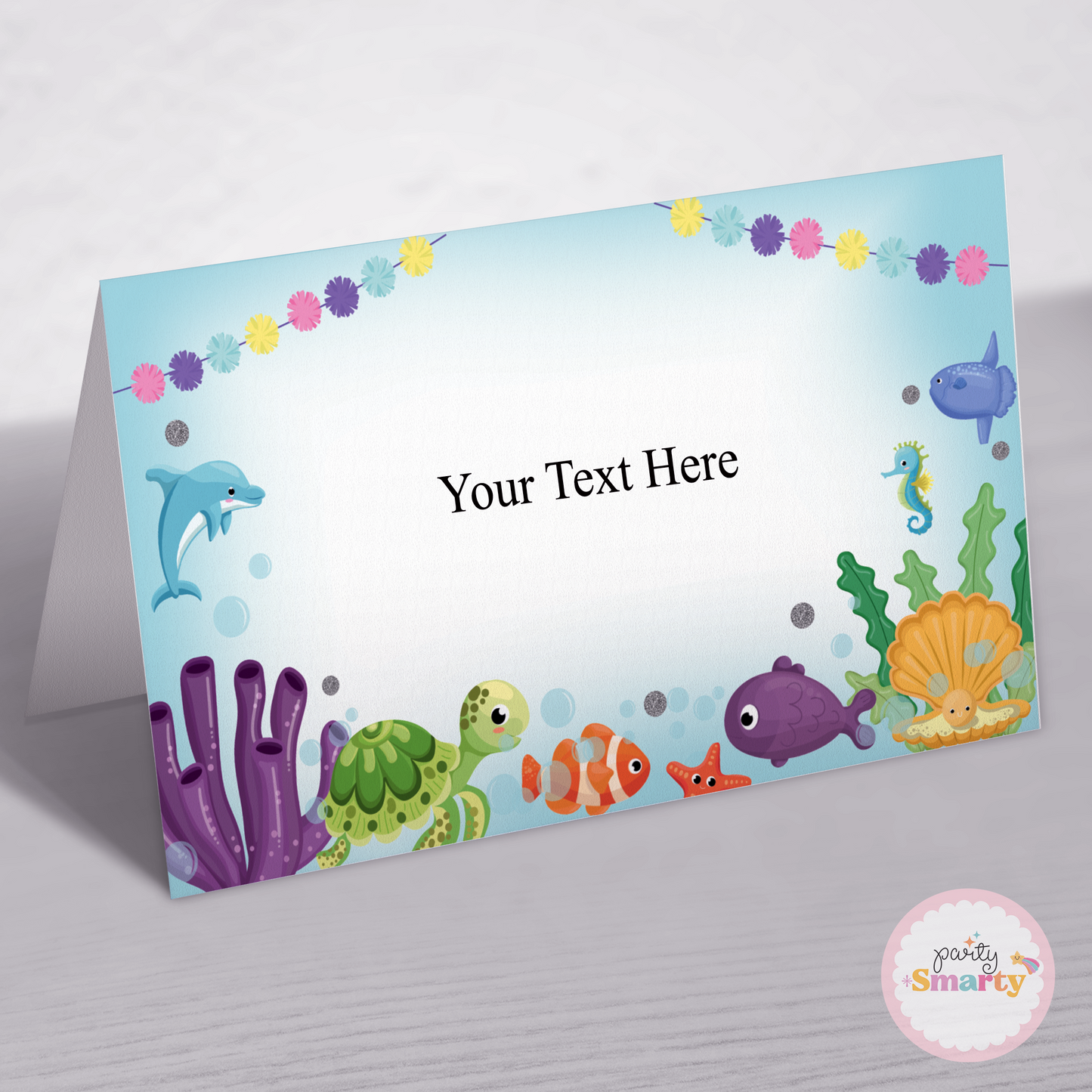 Under the sea Food Tags - Set of 12