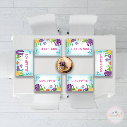 Under the sea Table Mats - Set of 6