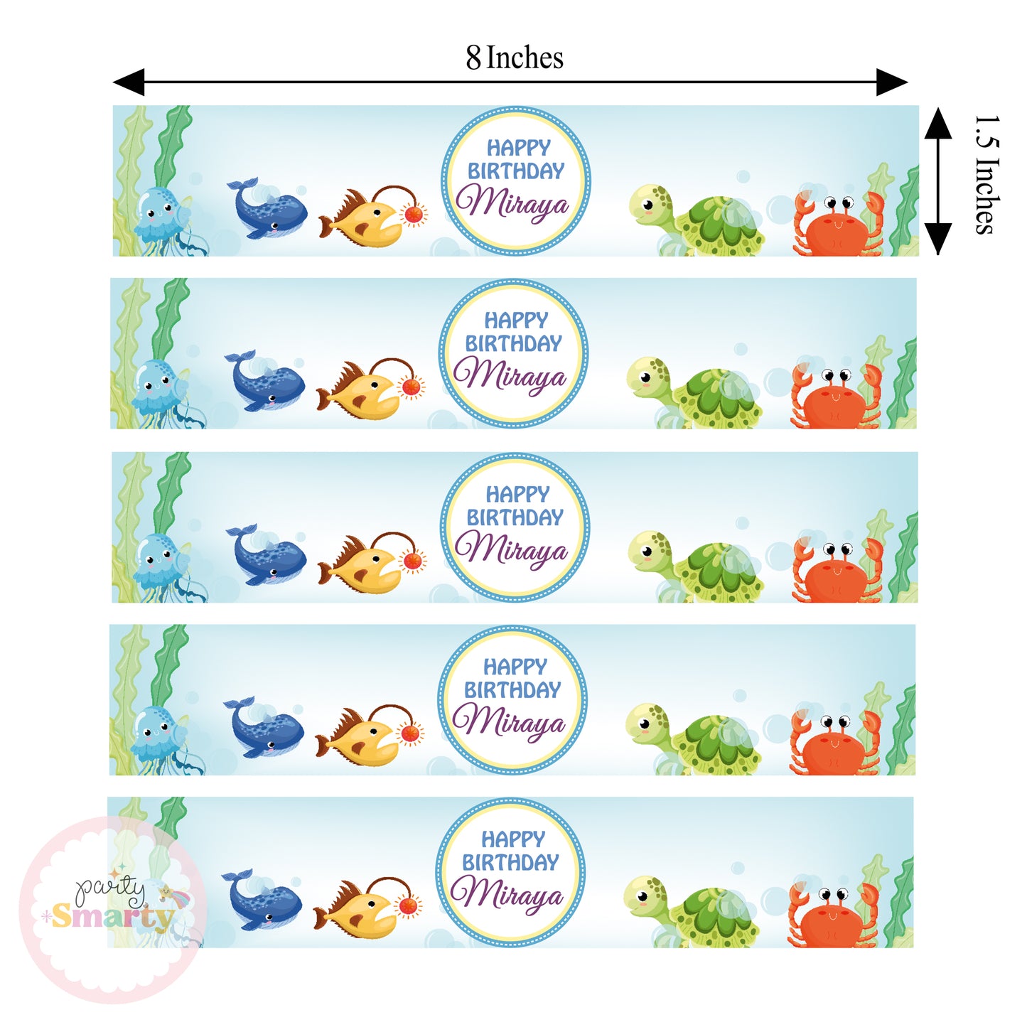 Under the sea Wrist Bands - Set of 10